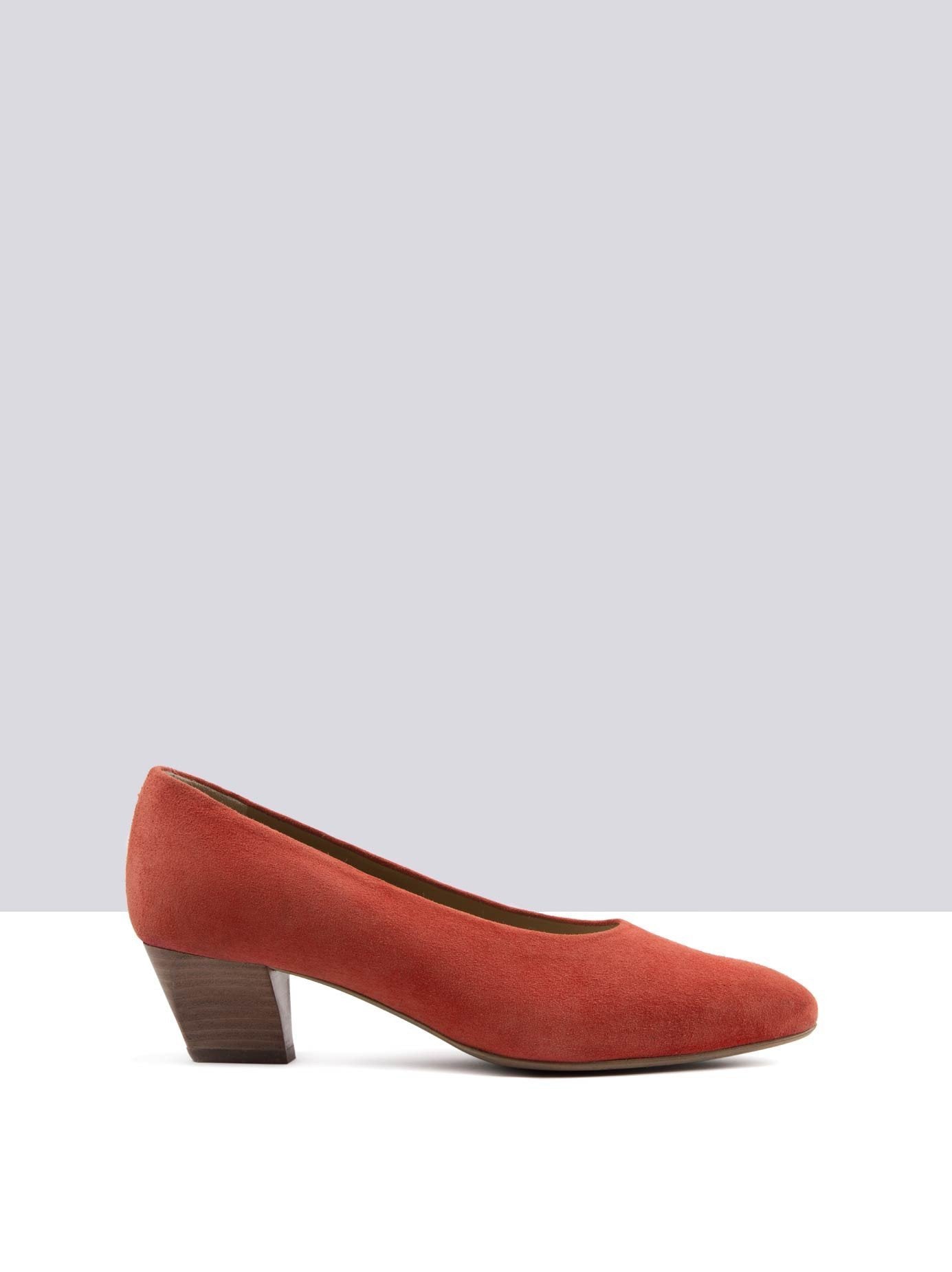 Dove - Coral Red Suede