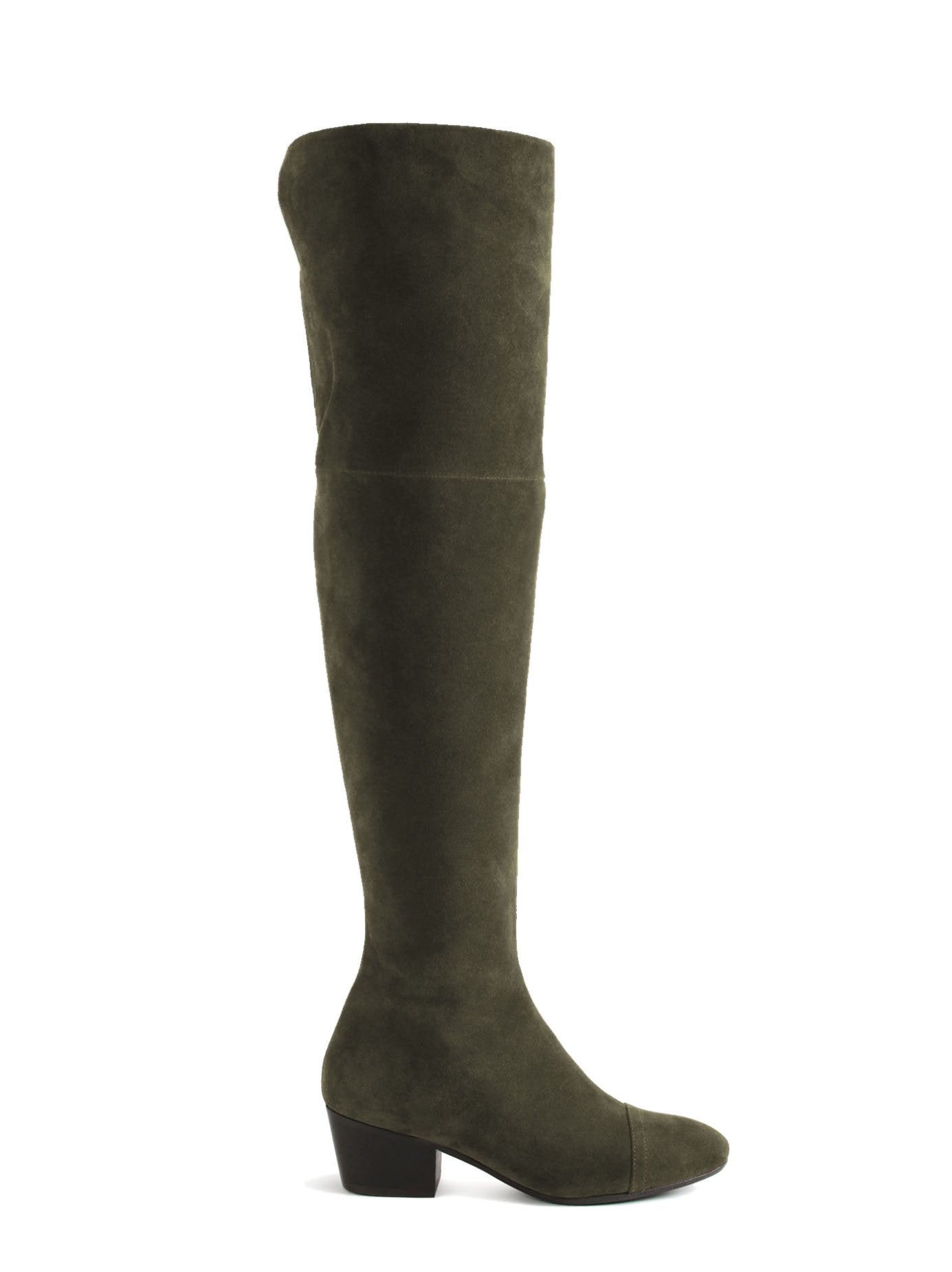Halston - Khaki Green Suede