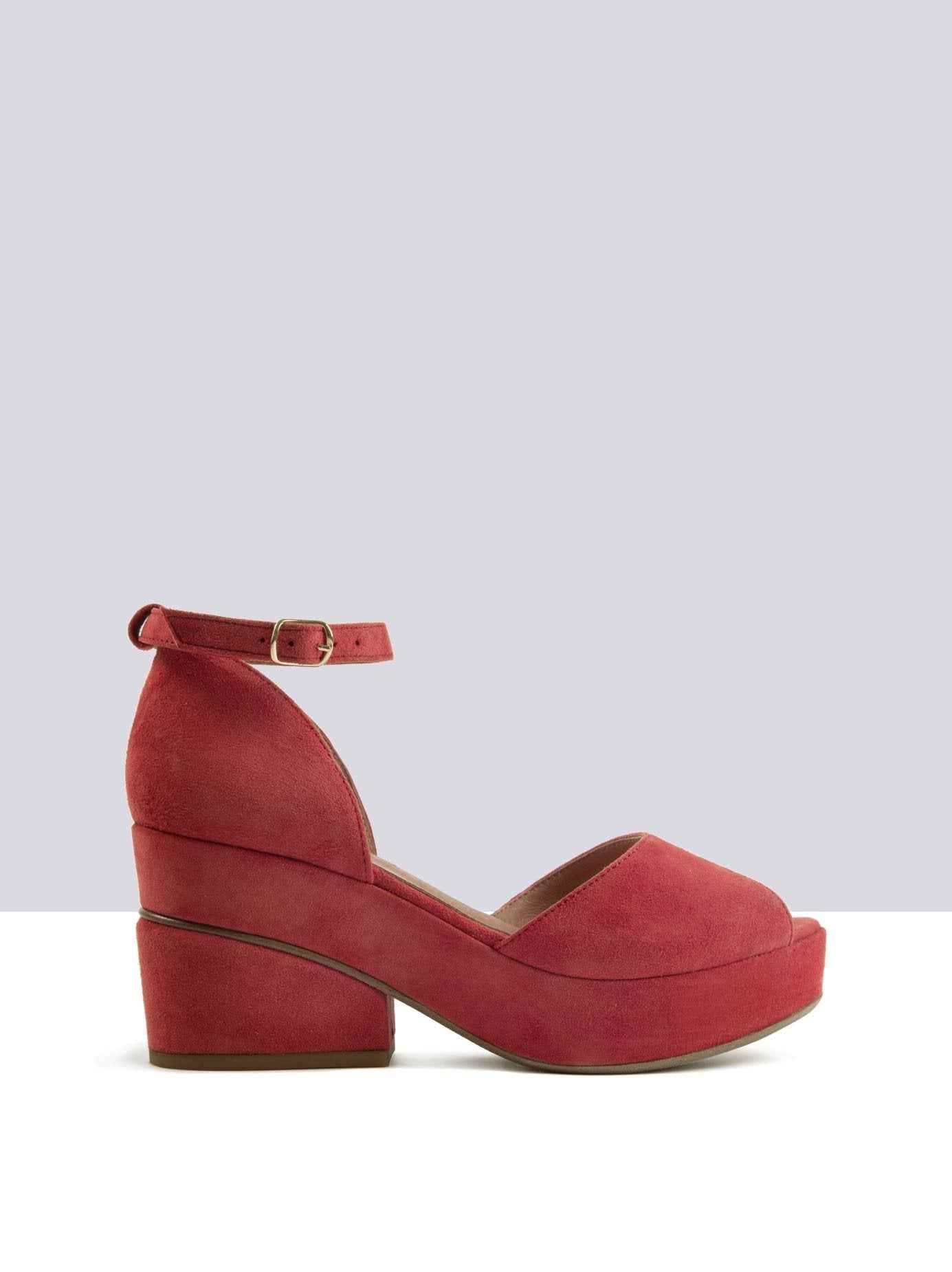Luhan - Coral Red Suede