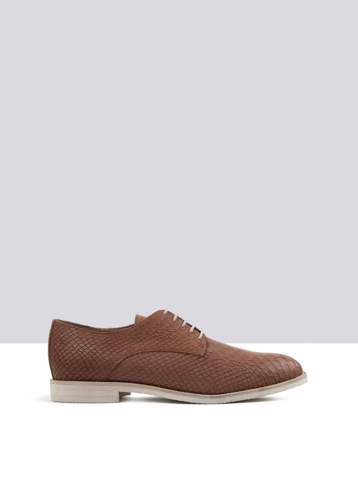 Mamba - Pecan Tan Snake Embossed Leather