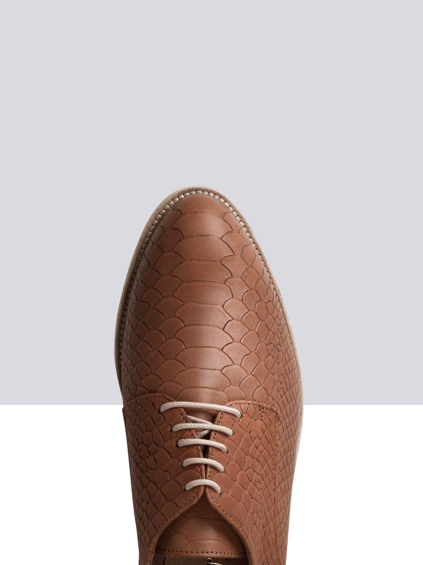 Mamba - Pecan Tan Snake Embossed Leather