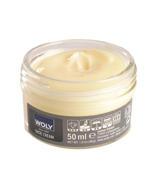 Colour freshening conditioning cream for all kinds of smooth leather.
